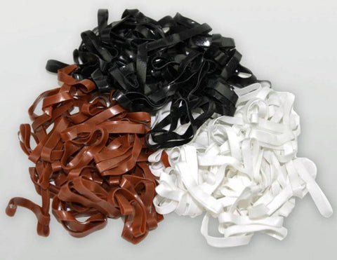 Silicone rubber plaiting bands