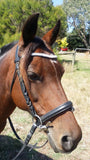 Curved flat diamante browband