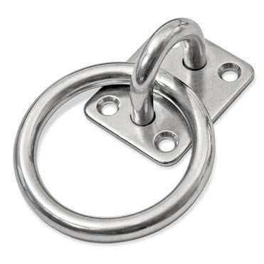 Hitching Ring and Plate - Stainless Steel